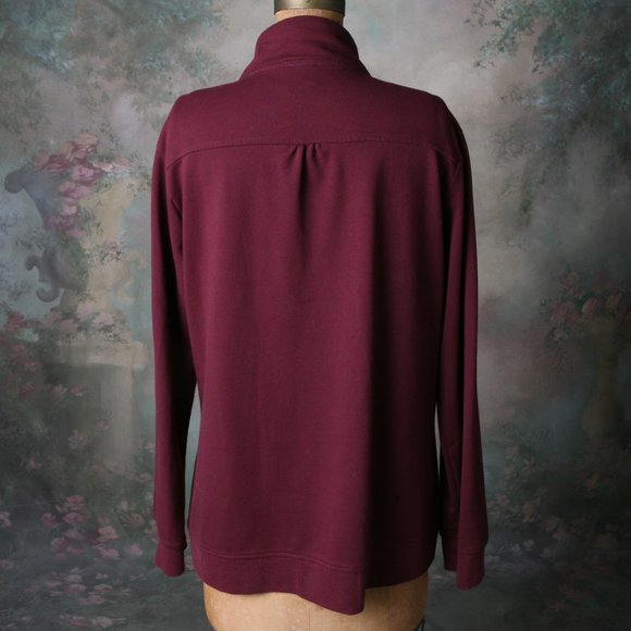 Artisans Apparel Jacket Maroon Black Embroidery LG - Picture 4 of 11